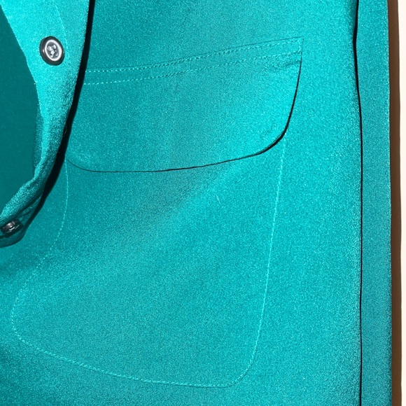 Green banana republic button up blouse size XL - Picture 3 of 4
